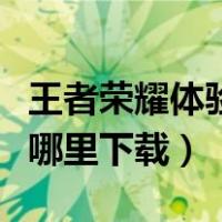 王者荣耀体验服怎么下载（王者荣耀体验服在哪里下载）