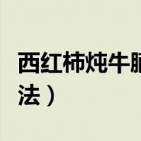 西红柿炖牛腩正宗做法（西红柿酸汤肥牛的做法）