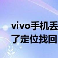vivo手机丢了定位找回怎么办（vivo手机丢了定位找回）