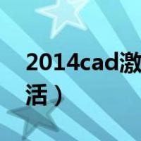 2014cad激活界面在哪里（2014cad怎么激活）