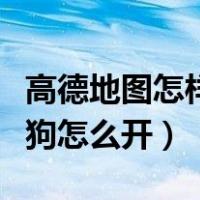高德地图怎样打开电子狗功能（高德地图电子狗怎么开）