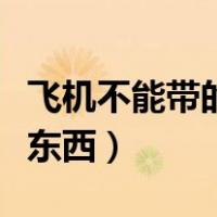 飞机不能带的东西清单（坐飞机不可以带什么东西）