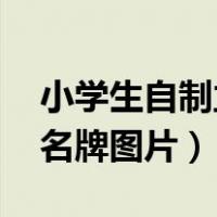 小学生自制立体姓名牌 漂亮（自制小学生姓名牌图片）