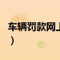 车辆罚款网上缴费怎么交（车辆罚款网上缴费）