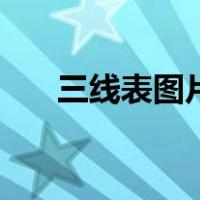 三线表图片粗细不一样（三线表图片）