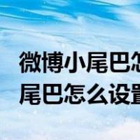 微博小尾巴怎么设置纯文字没有and（微博小尾巴怎么设置）