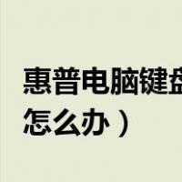 惠普电脑键盘打不出字怎么办（键盘打不出字怎么办）