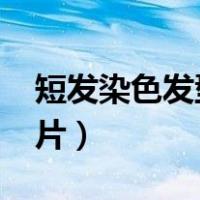 短发染色发型图片女2020（短发染色发型图片）