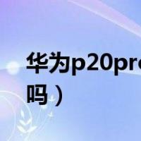 华为p20pro的防水等级（华为p20pro防水吗）