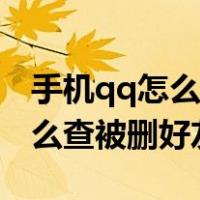 手机qq怎么查被删好友聊天记录（手机qq怎么查被删好友）