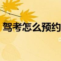 驾考怎么预约考试时间（驾考怎么预约考试）
