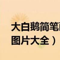 大白鹅简笔画图片大全 简单（大白鹅简笔画图片大全）