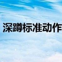 深蹲标准动作视频教程（深蹲标准动作图解）
