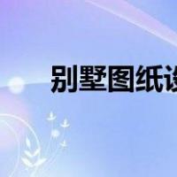 别墅图纸设计图纸（别墅图纸设计图）