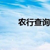 农行查询余额方法（农行查询余额）