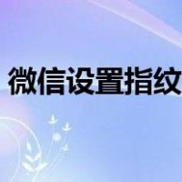 微信设置指纹支付优先（微信设置指纹支付）