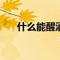 什么能醒酒快最有效（如何醒酒最快）