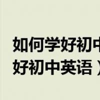 如何学好初中英语的方法及技巧视频（如何学好初中英语）