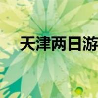 天津两日游攻略亲子（天津两日游攻略）