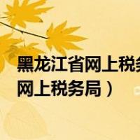 黑龙江省网上税务局提示请升级客户端怎么升级（黑龙江省网上税务局）