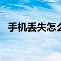 手机丢失怎么办理挂失（手机丢失怎么办）