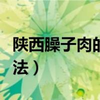 陕西臊子肉的做法步骤窍门（陕西臊子肉的做法）
