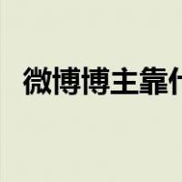 微博博主靠什么收入（微博博主怎么赚钱）