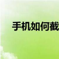 手机如何截屏语音聊天（手机如何截屏）