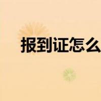 报到证怎么报到流程（报到证怎么报到）