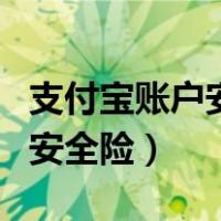 支付宝账户安全险有必要开通吗（支付宝账户安全险）