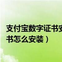 支付宝数字证书安装了怎么还限额不超1000（支付宝数字证书怎么安装）
