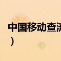 中国移动查流量是什么数字（中国移动查流量）