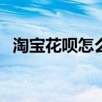 淘宝花呗怎么开通的（淘宝花呗怎么开通）