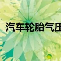 汽车轮胎气压标准psi（汽车轮胎气压标准）