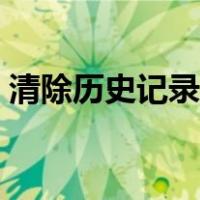 清除历史记录删除开启（清除历史记录删除）