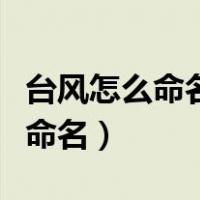 台风怎么命名台风名字的由来烟花（台风怎么命名）