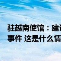 驻越南使馆：建议越方及时沟通并妥善处置涉中国游客安全事件 这是什么情况？
