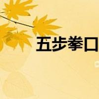 五步拳口诀基本动作（五步拳口诀）
