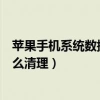 苹果手机系统数据占用太多怎么清理（苹果手机系统内存怎么清理）