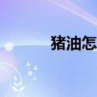 猪油怎么熬好吃（猪油怎么熬）
