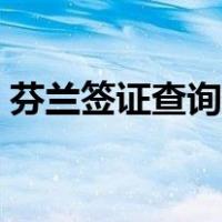 芬兰签证查询进度查询（签证查询进度查询）