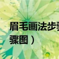 眉毛画法步骤图解 纸上 素描（眉毛的画法步骤图）