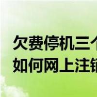 欠费停机三个月自动注销有影响吗（联通号码如何网上注销）