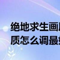 绝地求生画质怎么调最好2020（绝地求生画质怎么调最好）