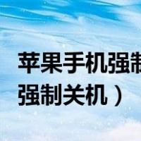 苹果手机强制关机关不了什么问题（苹果手机强制关机）