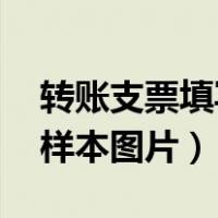 转账支票填写样本图片 盖章（转账支票填写样本图片）