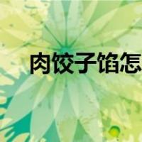 肉饺子馅怎么调好吃（肉饺子馅怎么调）