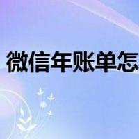 微信年账单怎么看不了（微信年账单怎么看）