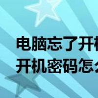 电脑忘了开机密码怎么办不用u盘（电脑忘了开机密码怎么办）