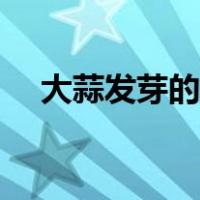 大蒜发芽的温度多少度合适（大蒜发芽）